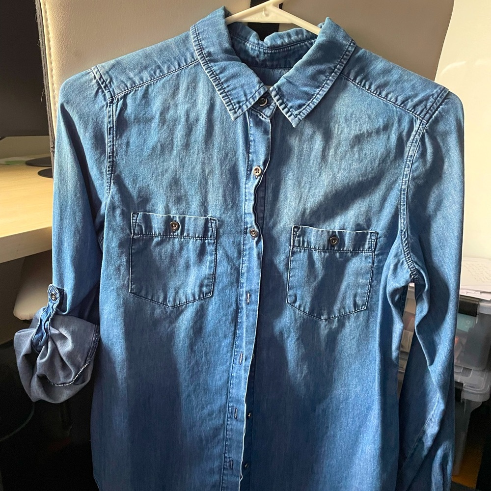 Unknown Brand - Jean colored long sleeve - S